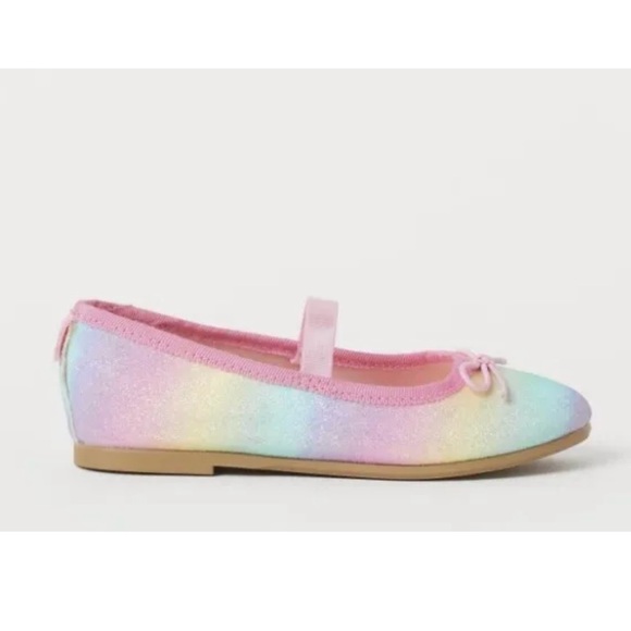 Girls H&M multicoloured ballet pumps size 25 - Picture 3 of 6